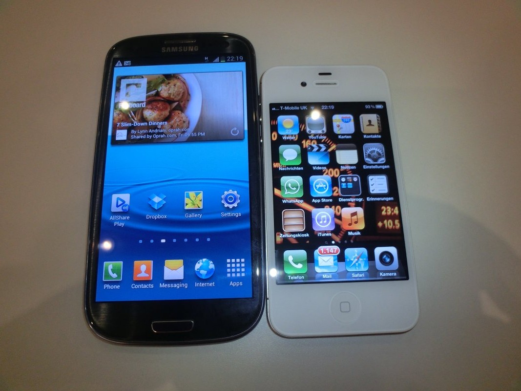 Bilder: Samsung Galaxy S3 vs. Apple iPhone 4S | NewGadgets.de