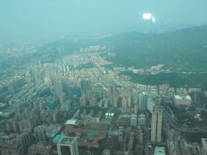 Overview from the 89. Floor of Taipei 101 - 1 Overview from the 89. Floor of Taipei 101 - 1