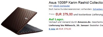 Eee PC 1008P Karim Rashid braun Angebot