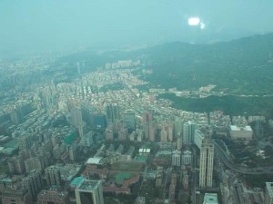 Overview from the 89. Floor of Taipei 101 - 1