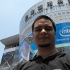 Vor der Nanggang Halle in Taipei zur Computex