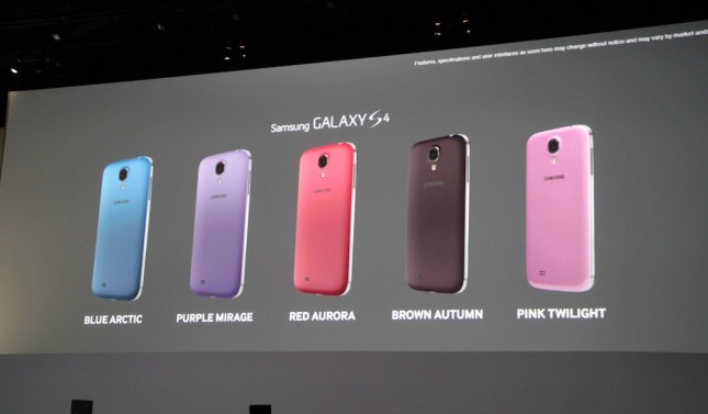 Samsung Galaxy S4 Farben