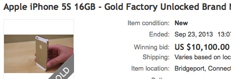 iphone 5s gold auktion