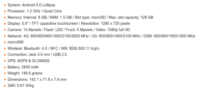 galaxyJ5specs