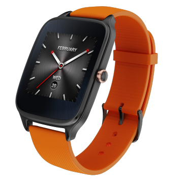 ASUS ZenWatch_Orange RubbeBlack