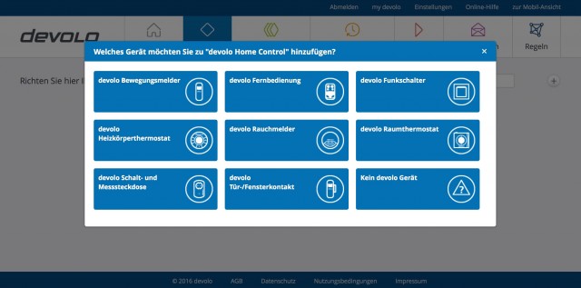 devolo Home Control GUI - 1