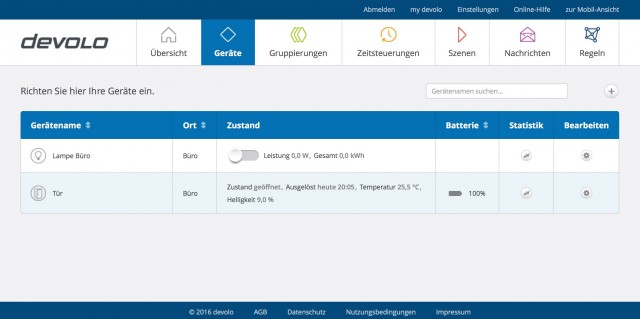 devolo Home Control GUI - 3