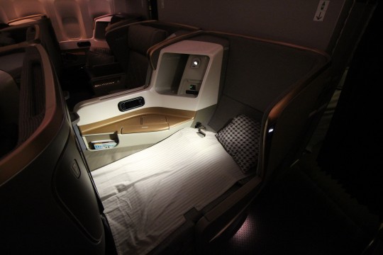 SIA Business Class Bed