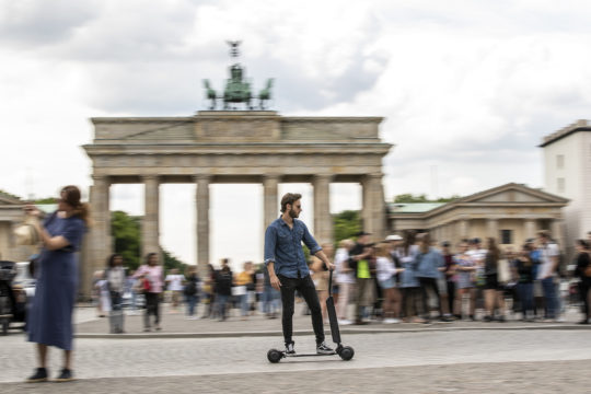 Audi combines e-scooter with skateboard