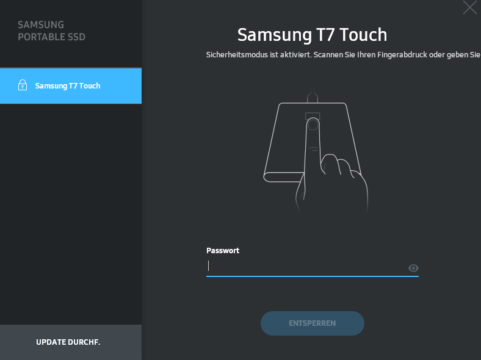 Samsung T7 Touch Setup - 5