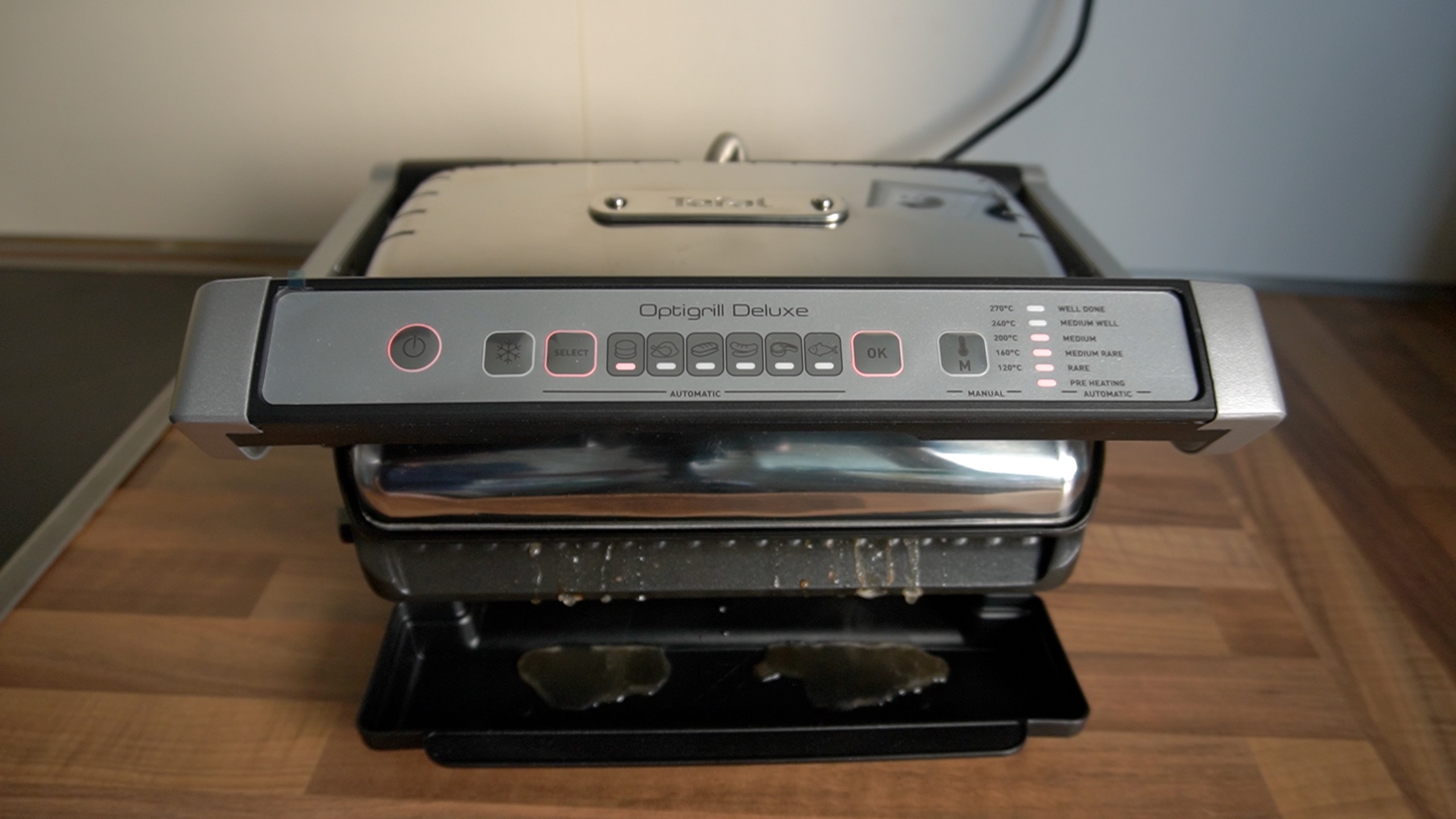 Tefal Kontaktgrill »GC707D OptiGrill Deluxe«, 2000 W, 6 Programme,  Auftaufunktion, 5 Garstufen, spülmaschinenfeste Platten bei