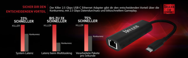 Killer Ethernet USB-C Adapter