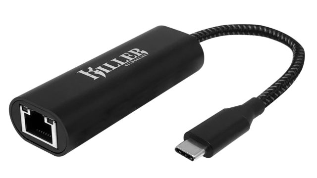 Rivet Networks Killer 2.5 USB-C Adapter