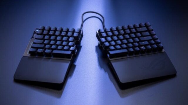 ROG Falcata: Split-Gaming-Tastatur mit Magnet-Switches und 8000 Hz Wireless